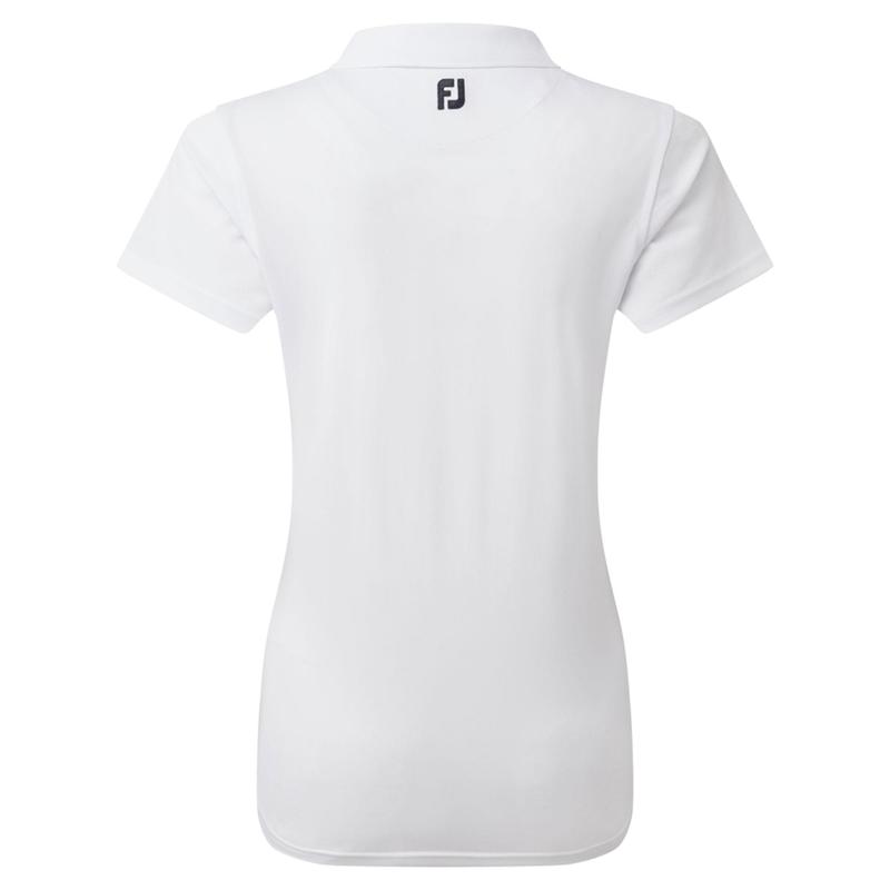 FootJoy Ladies Stretch Pique Solid Golf Polo Shirt - White - main image