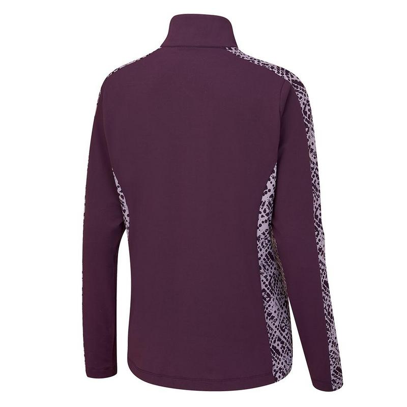 Ping Ladies Zenya Half Zip Golf Top - Purple Plum - main image