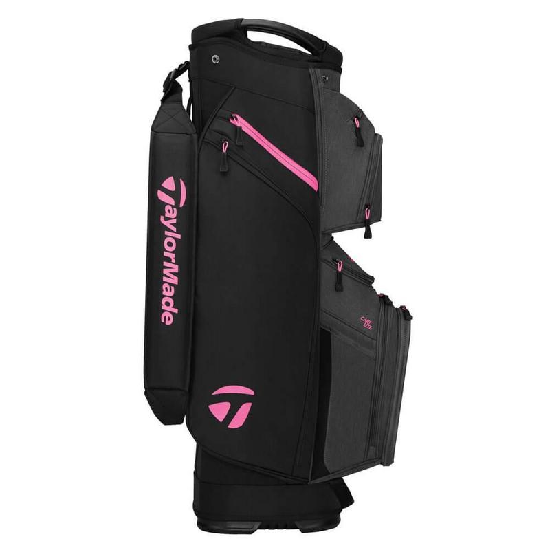TaylorMade TM Cart Lite Golf Bag - Grey/Neon Pink - main image