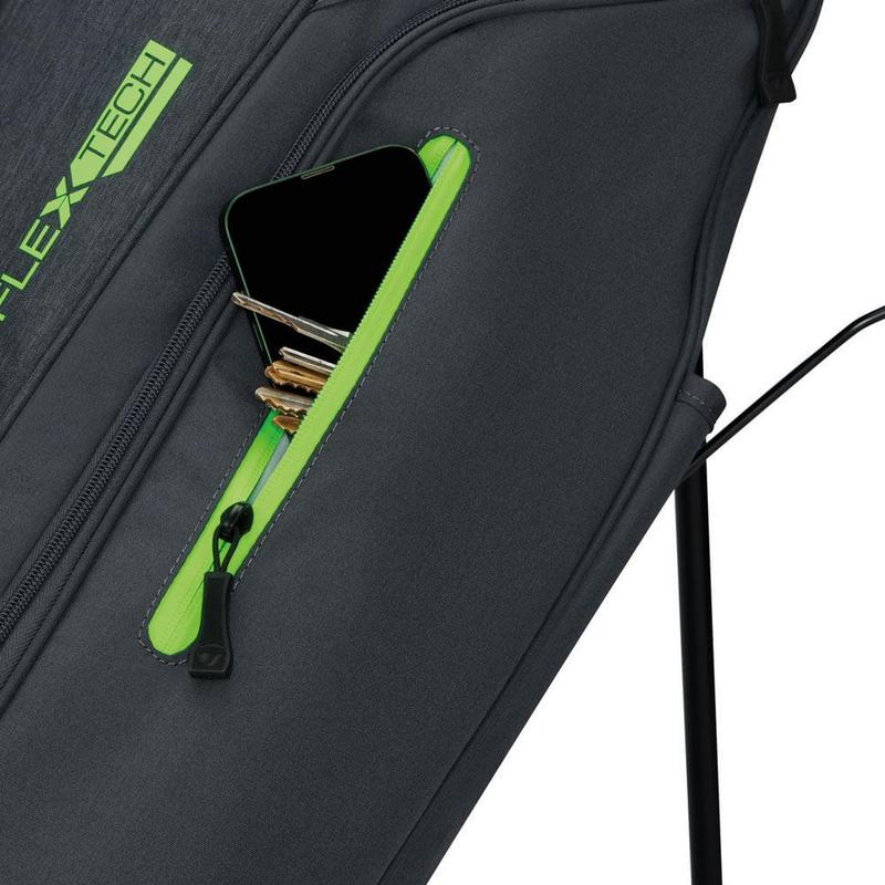 TaylorMade FlexTech Golf Stand Bag - Grey/Neon Green - main image