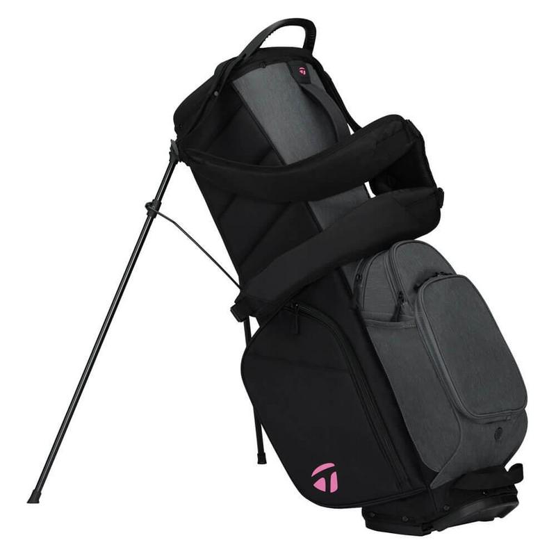 TaylorMade FlexTech Crossover Golf Stand Bag Grey/Neon Pink - main image