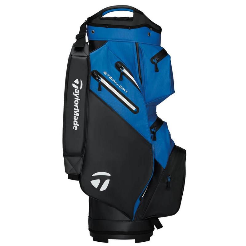 TaylorMade Storm Dry Waterproof Golf Cart Bag - Black/Blue - main image