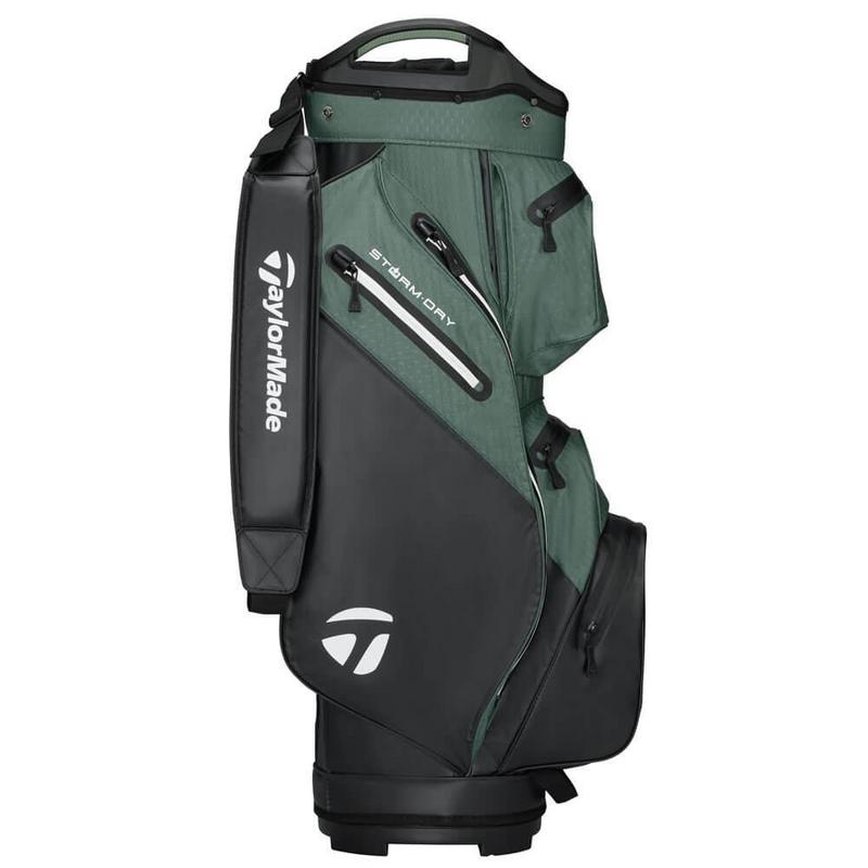 TaylorMade Storm Dry Waterproof Golf Cart Bag - Black/Dark Sage - main image