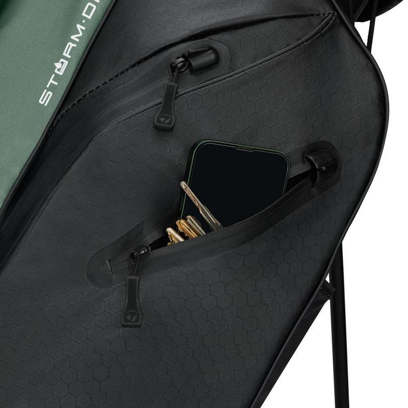 TaylorMade Storm Dry Waterproof Golf Stand Bag Black/Dark Sage - main image