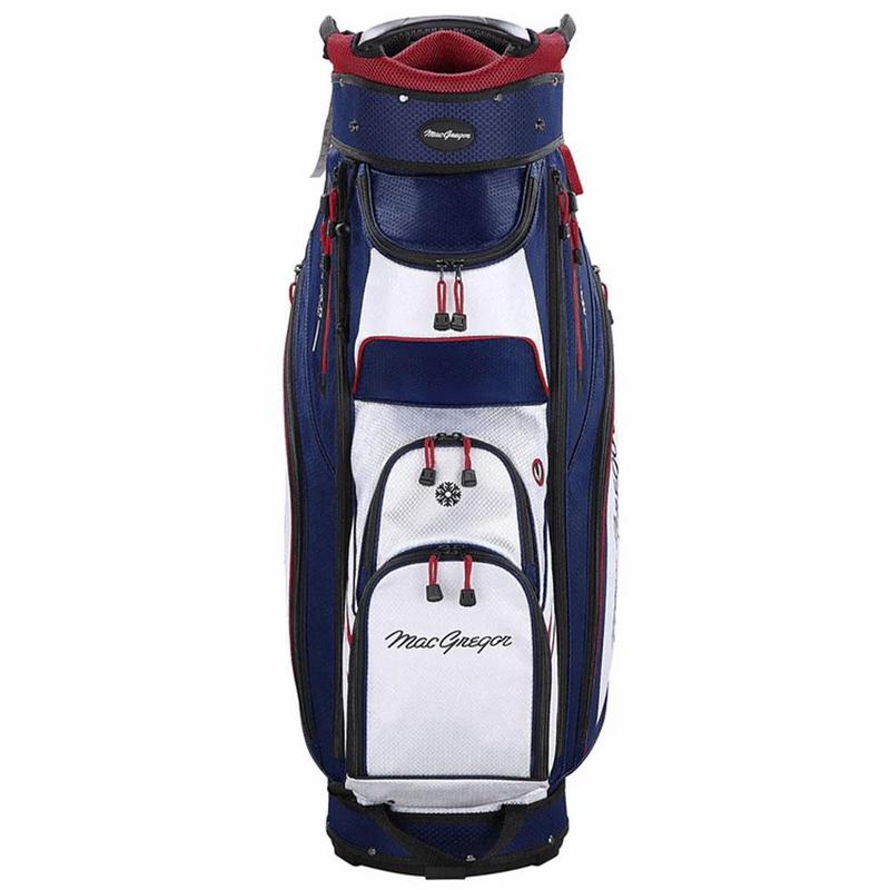MacGregor Principal 10" 14 Way Golf Cart Bag - Navy/White/Red - main image
