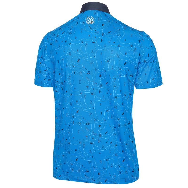 Galvin Green Miro VENTIL8 Plus Golf Polo Shirt - Blue/Navy - main image