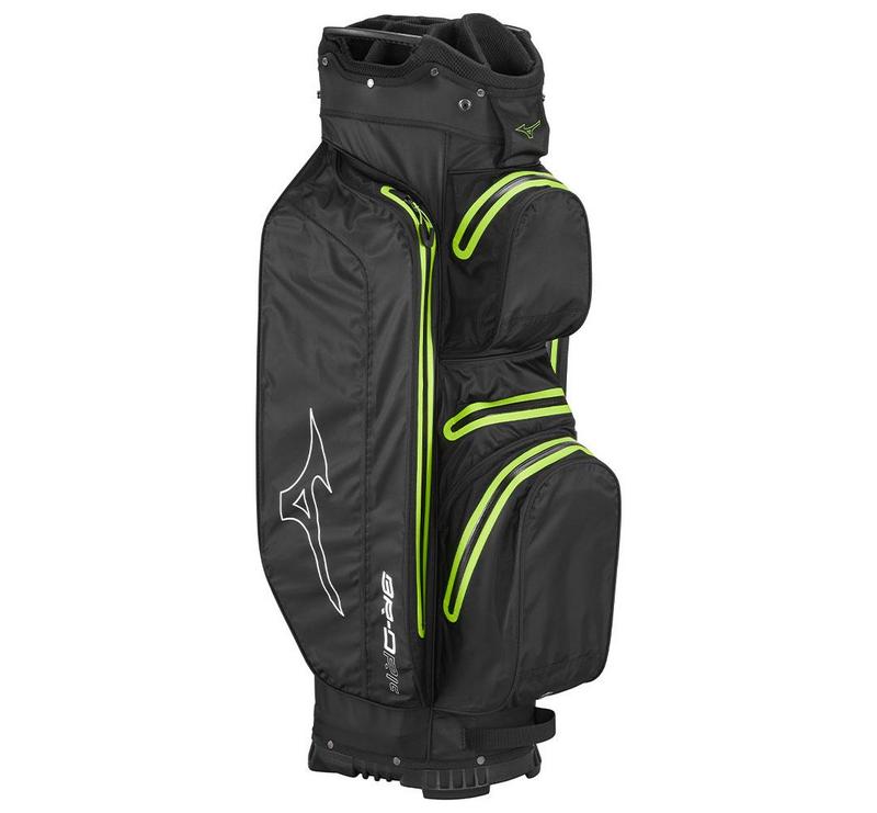 Mizuno BR-DRI Waterproof Golf Cart Bag - Black/Green - main image