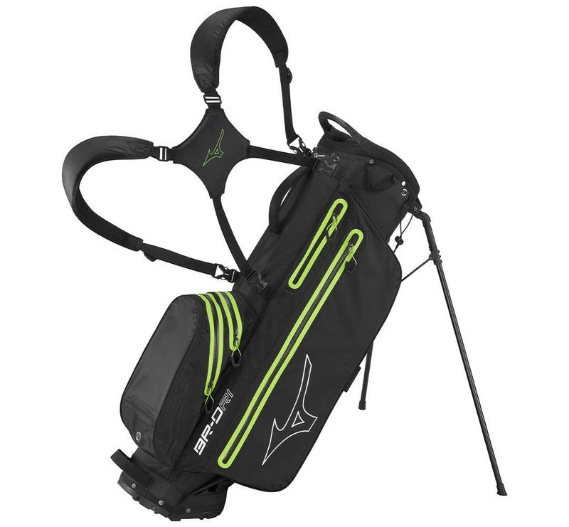 Mizuno BR-DRI Waterproof Golf Stand Bag - Black/Green - main image