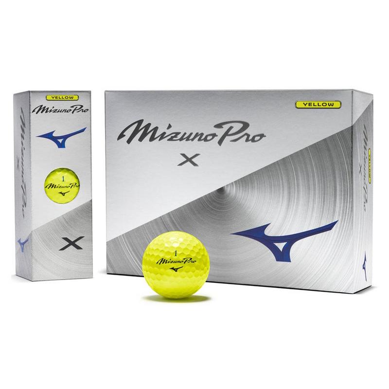 Mizuno Pro X Golf Balls - Yellow - main image