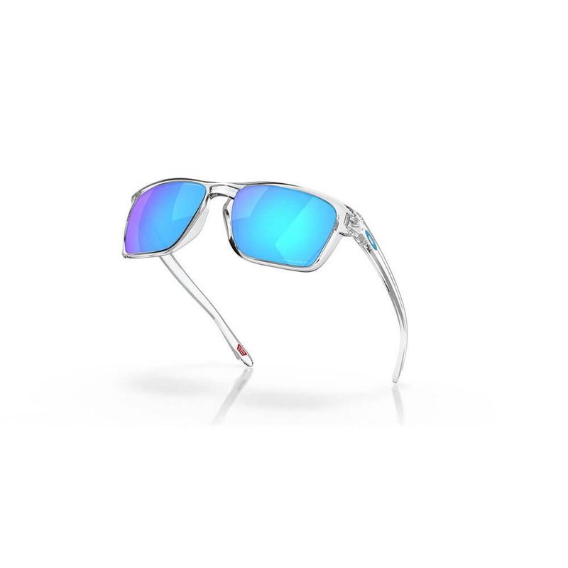 Oakley Sylas Sunglasses - Polished Clear w/Prizm Sapphire Lens - main image