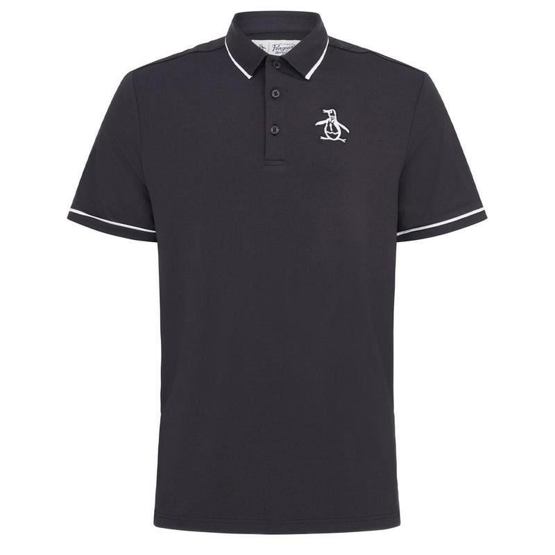 Original Penguin Heritage Piped Golf Polo - Caviar - main image