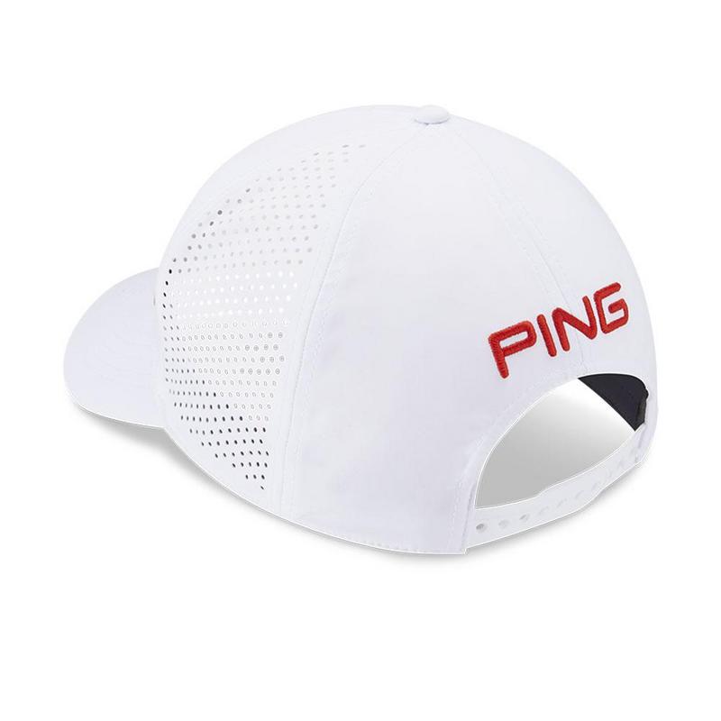 Ping Tour Delta Golf Cap - White/Tango - main image