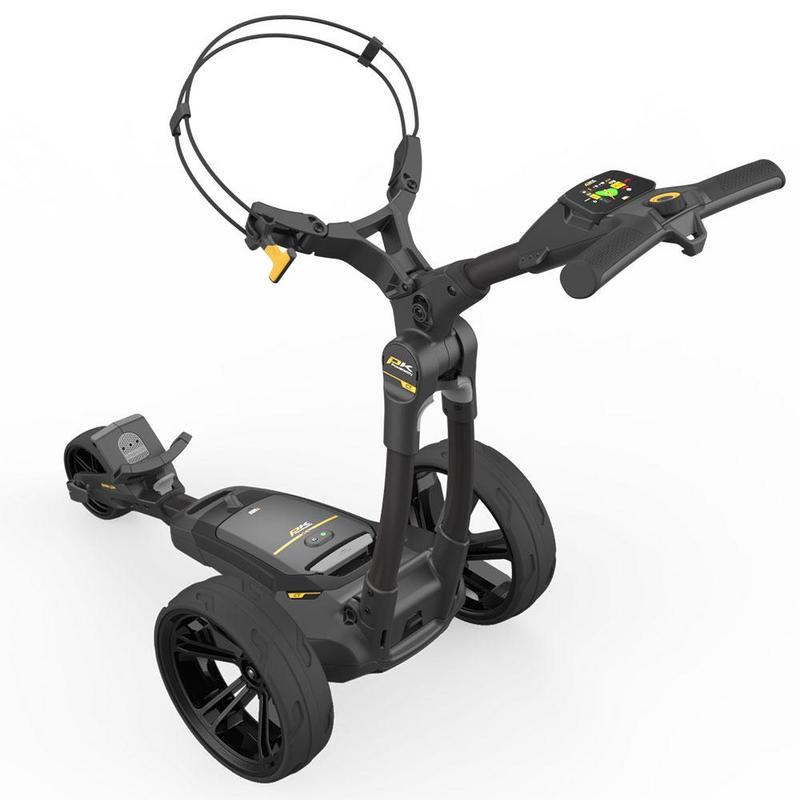 PowaKaddy CT6 GPS Black Electric Golf Trolley - Extended Lithium - main image