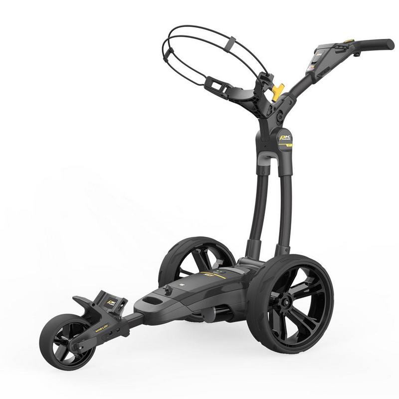 PowaKaddy CT6 GPS Black Electric Golf Trolley - Extended Lithium - main image