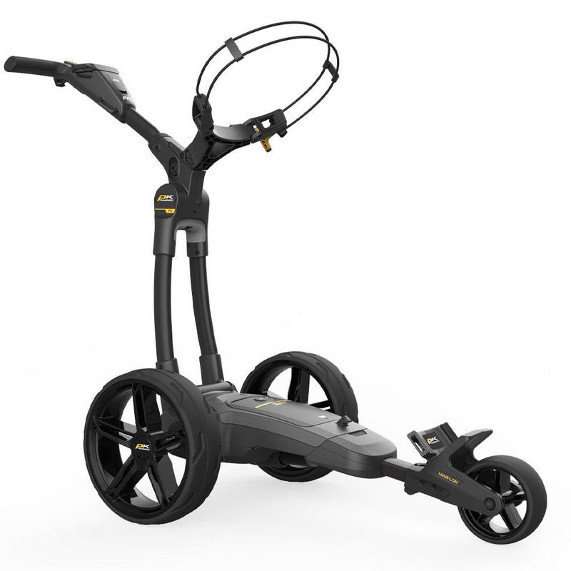 PowaKaddy FX3 EBS Black Electric Golf Trolley - Extended Lithium - main image