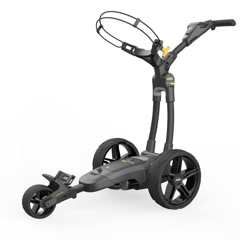 PowaKaddy FX3 EBS Black Electric Golf Trolley - Extended Lithium - main image