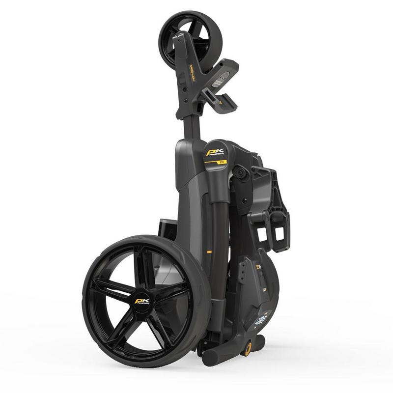 PowaKaddy FX3 EBS Black Electric Golf Trolley - Extended Lithium - main image