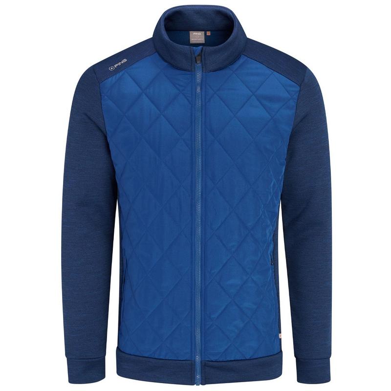 Ping Aaran Quilted Hybrid Golf Jacket - Inky Marl - main image