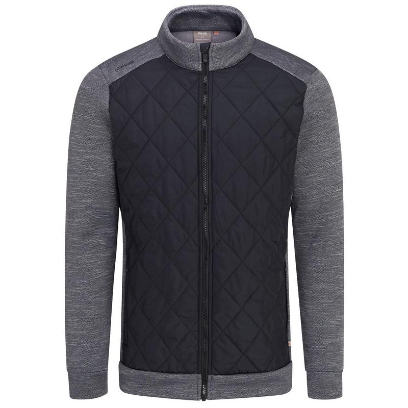 Ping Aaran Quilted Hybrid Golf Jacket - Steel Marl - main image