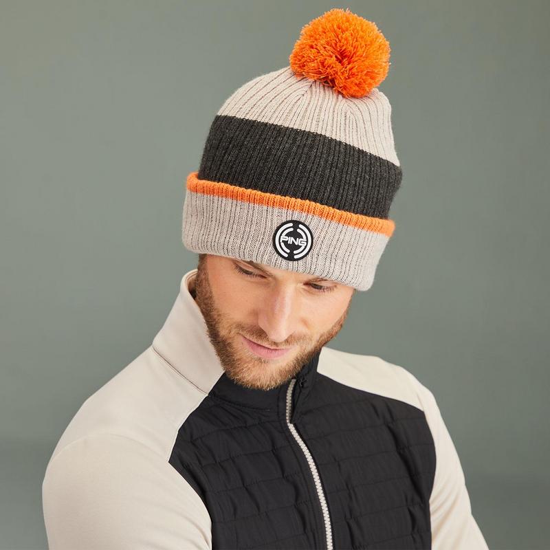 Ping Bassett SensorWarm Knit Bobble Hat - Dark Mushroom - main image