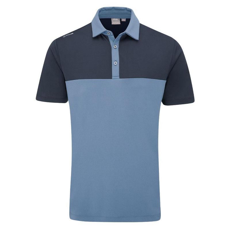 Ping Bodi Colourblock Golf Polo Shirt - Coronet Blue - main image