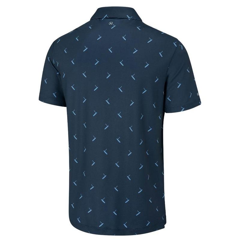 Ping Gold Putter Printed Golf Polo Shirt - Navy - main image