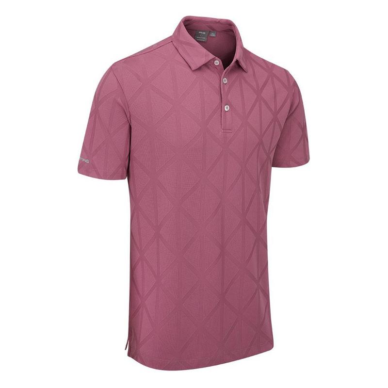 Ping Lenny Golf Polo Shirt - Beet Red - main image