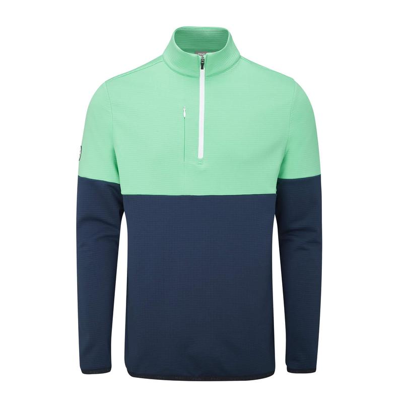 Ping Nexus Half Zip Golf Midlayer Fleece - Oxford Blue/Aqarius - main image