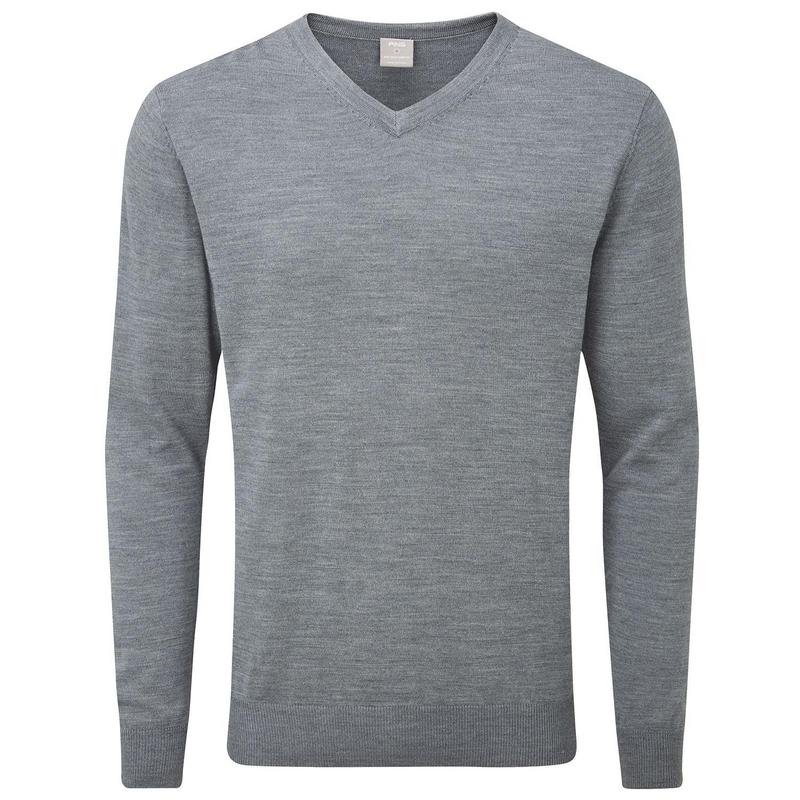 Ping Sullivan V Neck Golf Sweater - French Grey - main image