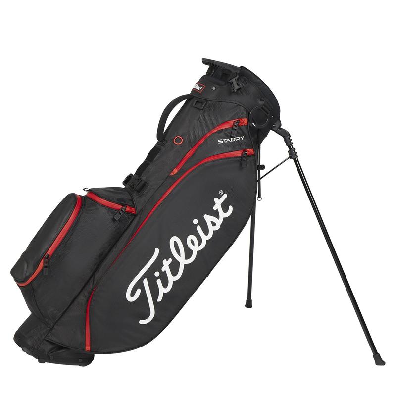 Titleist Players 4 StaDry Golf Stand Bag - Black/Black/Red
