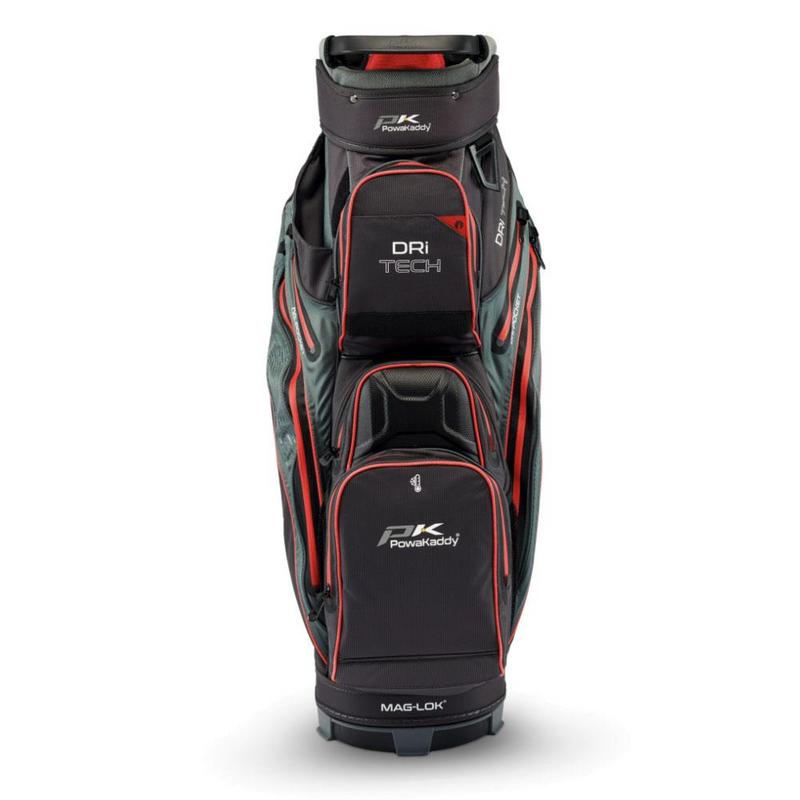 PowaKaddy Dri-Tech Waterproof Golf Cart Bag Black/Red - main image