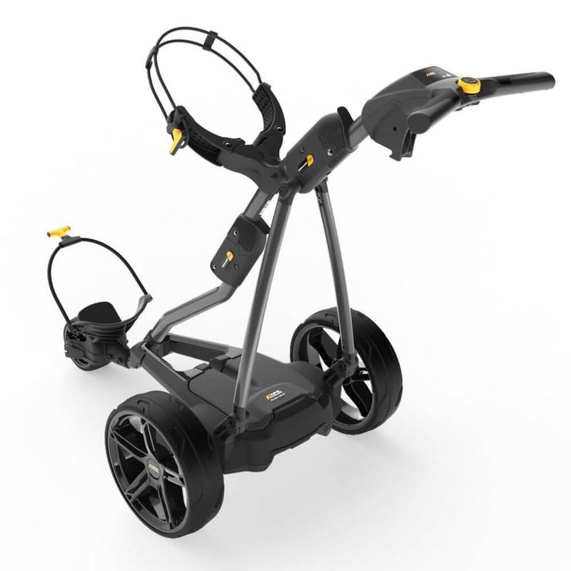 PowaKaddy FW Gun Metal Electric Golf Trolley 2024 - 18 Hole Lithium - main image