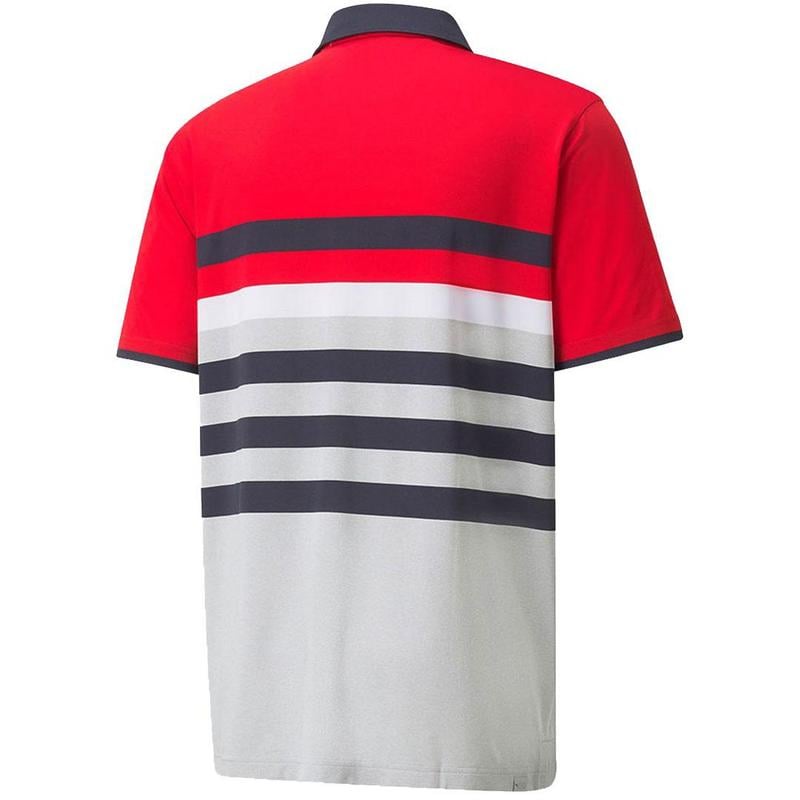 Puma MATTR One Way Golf Polo - Ski Patrol/Bright White - main image