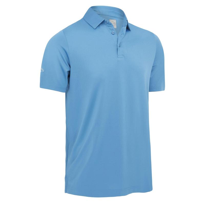 Callaway SS Solid Swing Tech Golf Polo Shirt - Vallarta Blue - main image