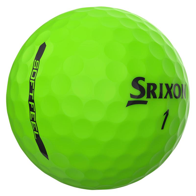 Srixon Soft Feel Brite Golf Balls - Green - main image