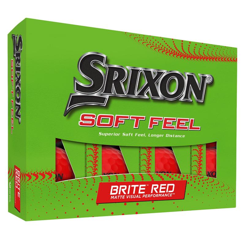 Srixon Soft Feel Brite Golf Balls - Red - main image