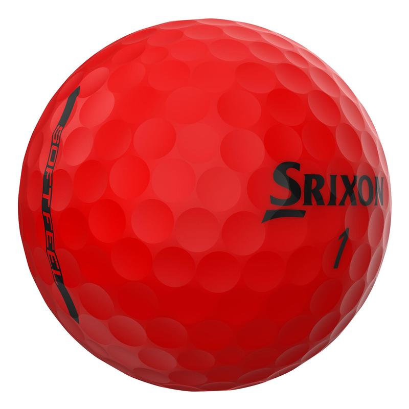 Srixon Soft Feel Brite Golf Balls - Red - main image