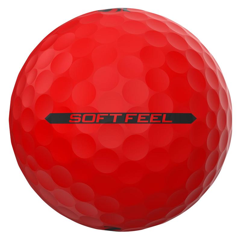 Srixon Soft Feel Brite Golf Balls - Red - main image