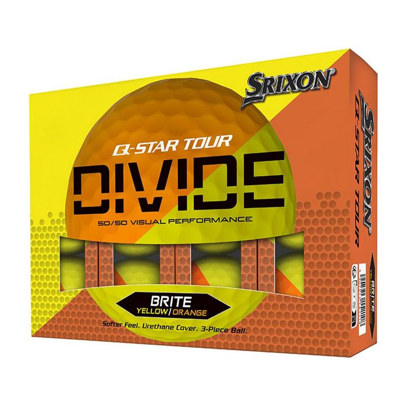 Srixon Q Star Tour Divide 2024 Golf Balls - Yellow/Orange - main image