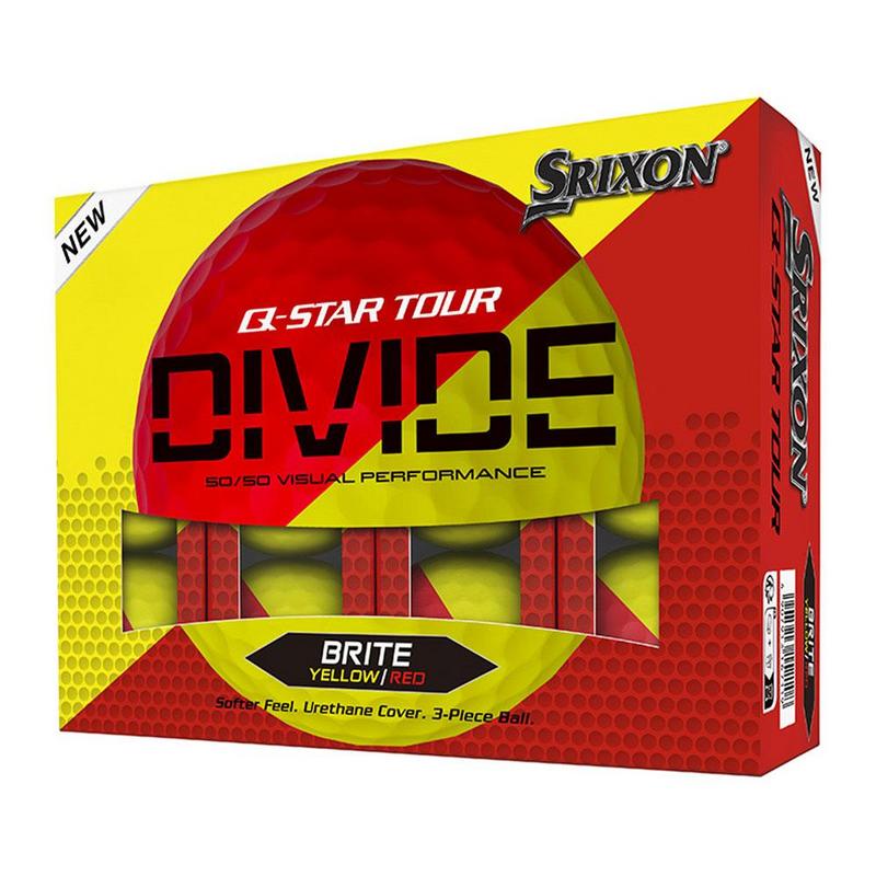 Srixon Q Star Tour Divide 2024 Golf Balls - Yellow/Red - main image