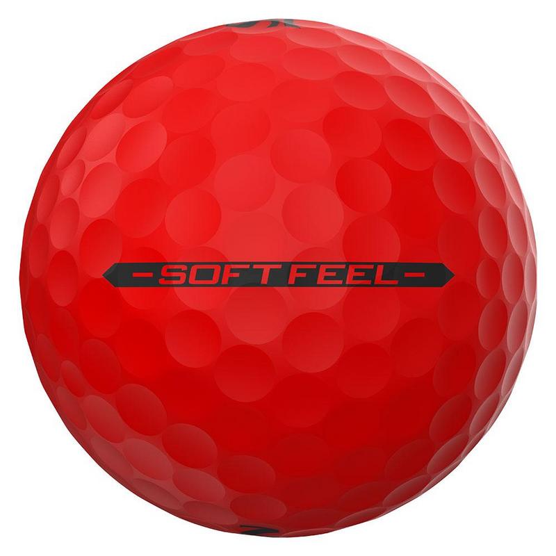 Srixon Soft Feel Brite Golf Balls - Red - main image