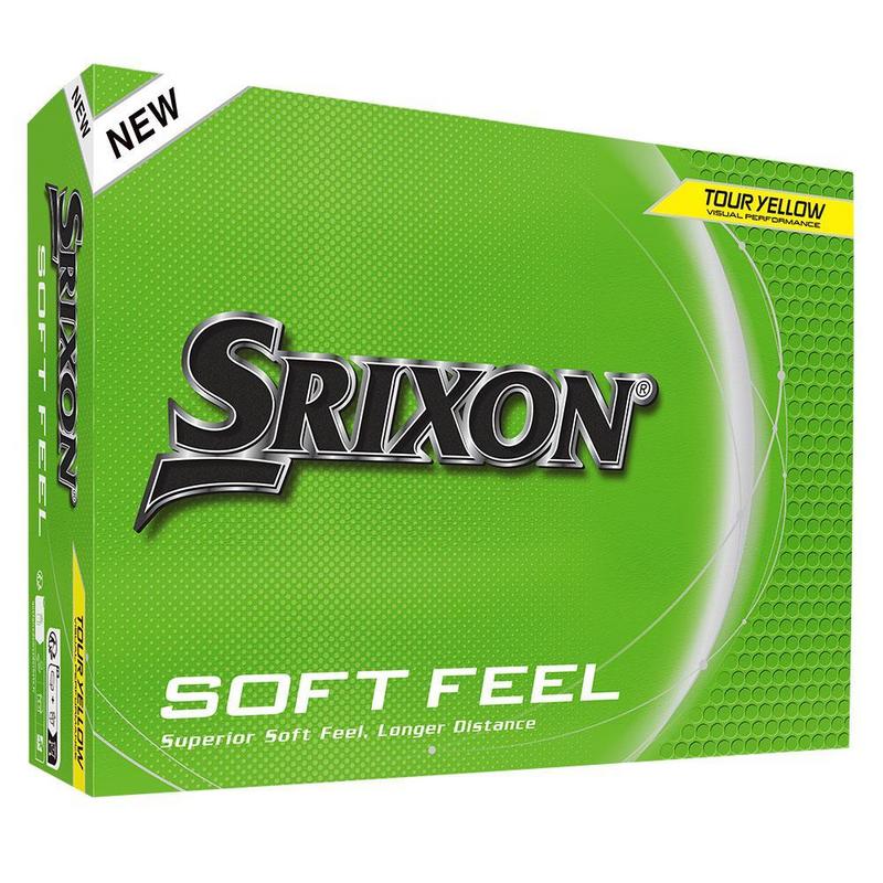 Srixon Soft Feel Golf Balls - Yellow 3 x Dozen Personalised - main image
