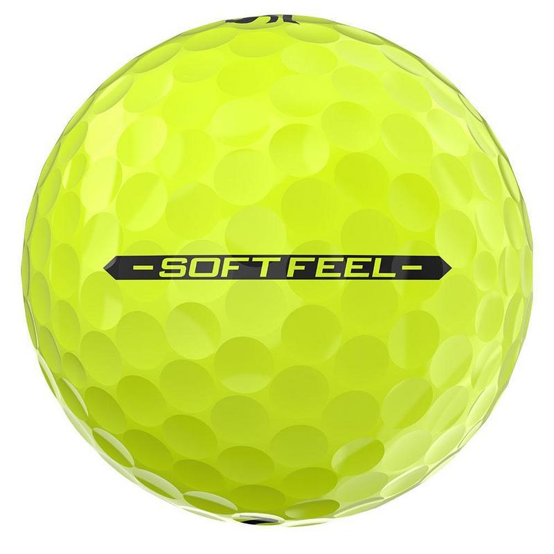 Srixon Soft Feel Golf Balls - Yellow 3 x Dozen Personalised - main image