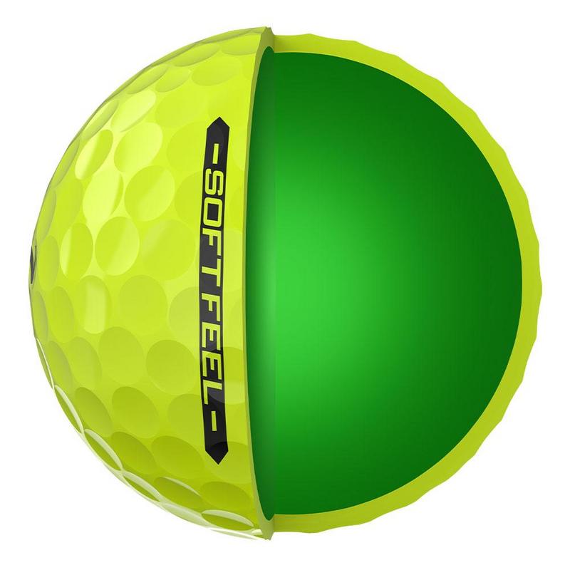 Srixon Soft Feel Golf Balls - Yellow - main image