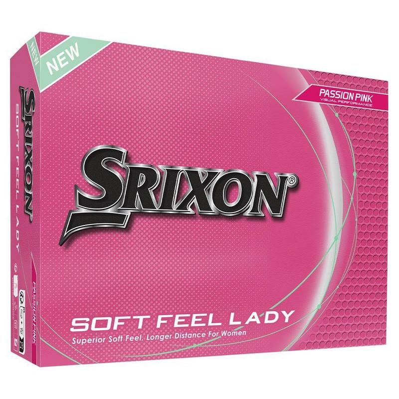 Srixon Soft Feel Ladies Golf Balls - Pink 3 x Dozen Personalised - main image