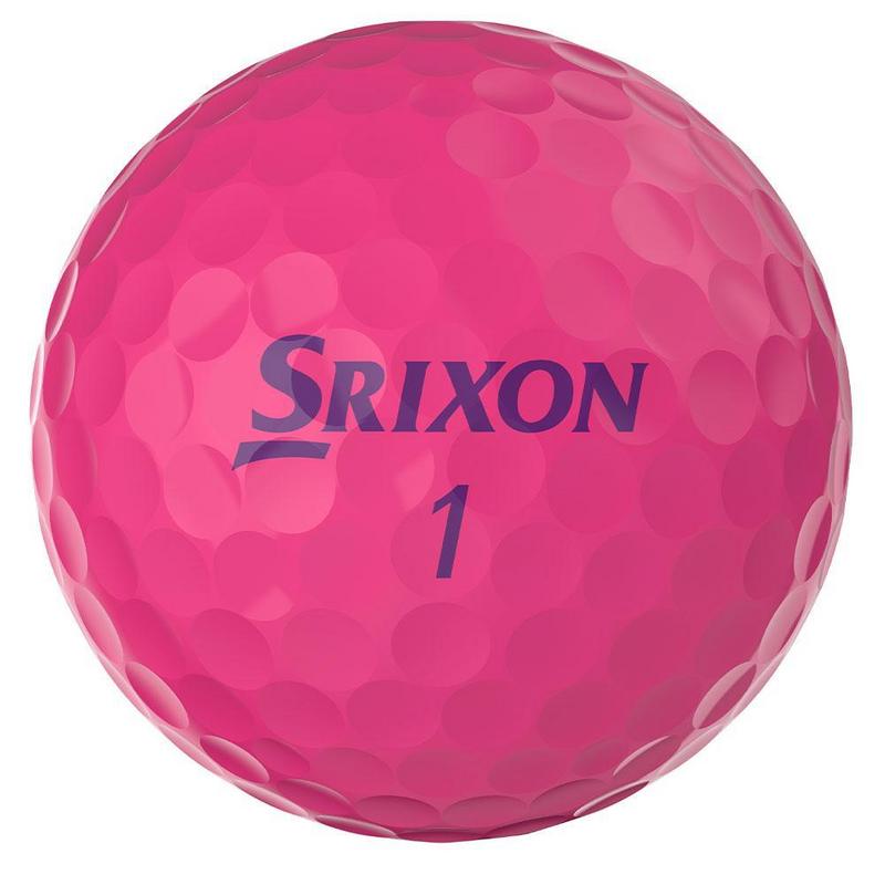 Srixon Soft Feel Ladies Golf Balls - Pink 3 x Dozen Personalised - main image