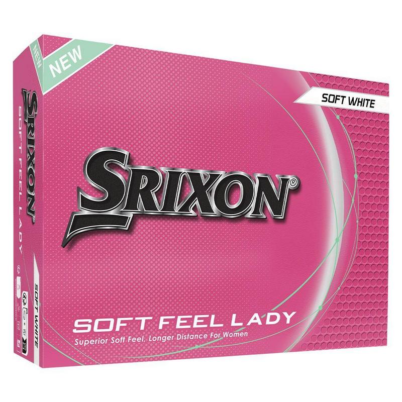 Srixon Soft Feel Ladies Golf Balls - White 3 x Dozen Personalised - main image