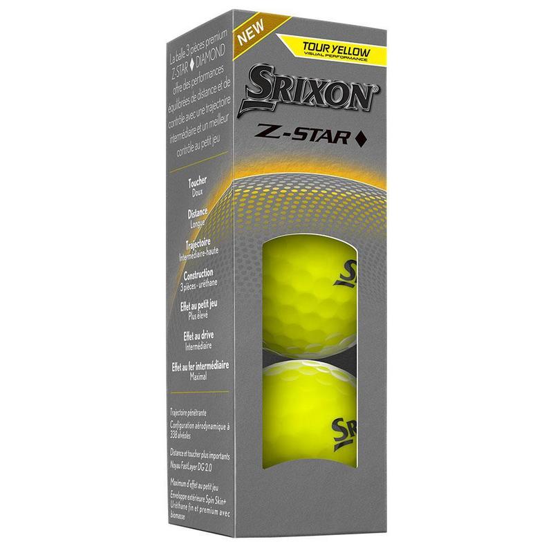 Srixon Z-Star Diamond Golf Balls - Yellow 3 x Dozen Personalised - main image