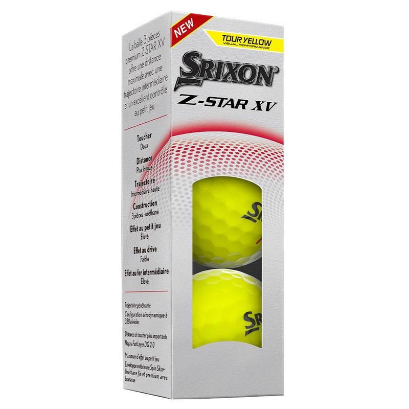 Srixon Z-Star XV Golf Balls - Yellow 3 Dozen Personalised - main image
