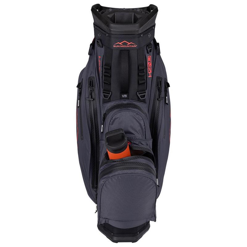 Sun Mountain H2NO Lite Golf Cart Bag - Black/Steel/Red - main image